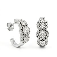 Orecchini Breda Gioielli Donna in Oro bianco Diamante 0.300 Ct EAQT2911-NG - EAQT2911-NG